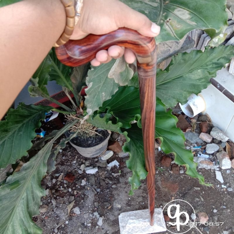 TONGKAT JALAN 1 METER TONGKAT JALAN KAYU SONOKELING