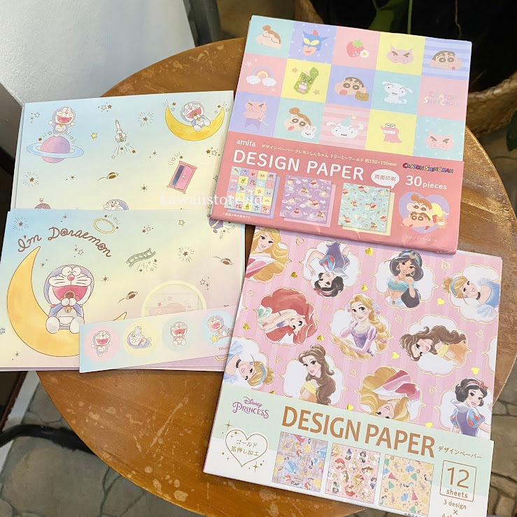 

Origami Kertas Lipat Warna Letter Set Doraemon Ori Daiso Jepang Japan Karakter Princess Cinderella Snow White Sinchan Hello Kitty Kuromi Hangyodon Sumikko Sanrio Miffy Pikachu