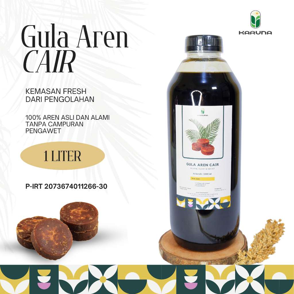 

Karuna - Gula Aren Cair Asli 1 liter tanpa pengawet