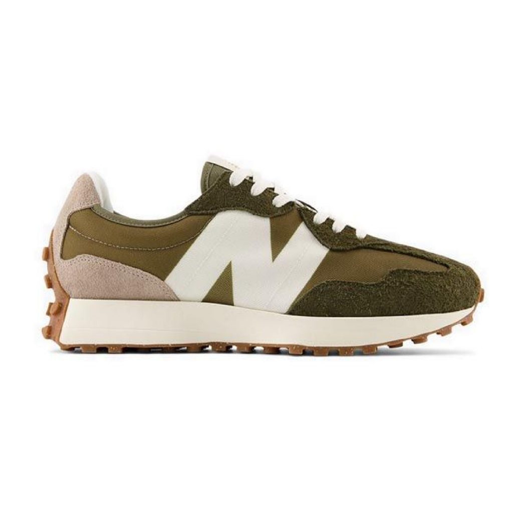 New Balance 327 Olive/White