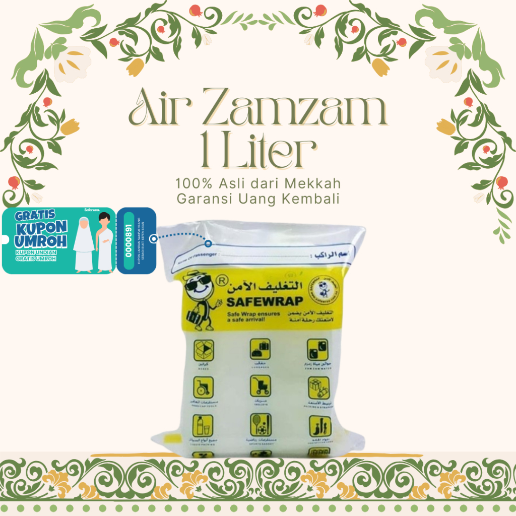 

Air Zam Zam 1 Liter II 1000 ml Original Asli