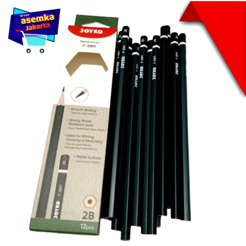 

Pencil Pensil Joyko P-88M 2B 1lusin 12pcs