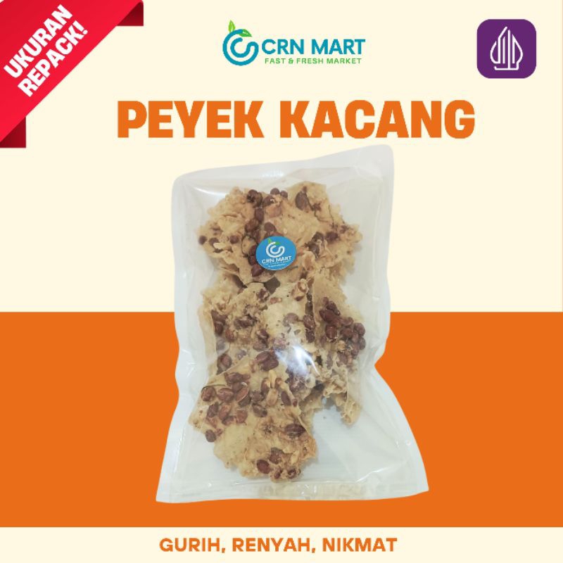 

CRN MART - Peyek Kacang Full Topping Premium Repack 200 gram