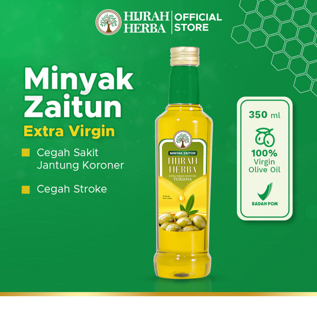 

Minyak Zaitun Hijrah Herba 350 ml Cegah Sakit Jantung dan Stroke