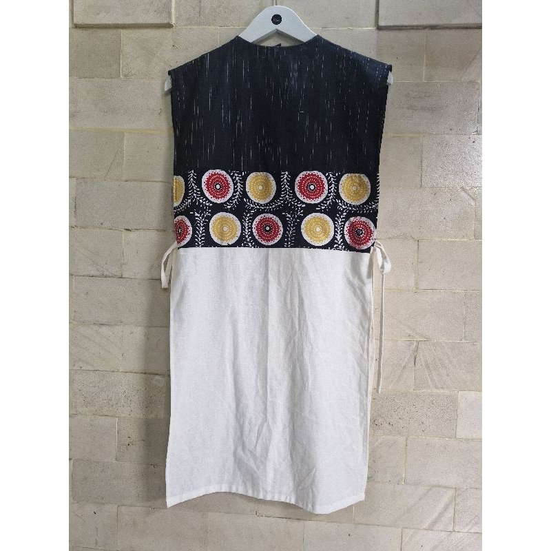 Baju wanita, Cardigan, Dewasa, Panjang, Atasan, Muslim, Motifu Ibooo-Ibooo Outer Lurik Batik Katun u