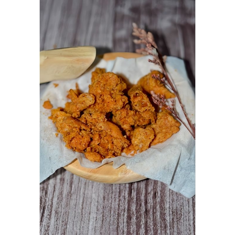 

Kulit Ayam Crispy Daun Jeruk Pedas 50g