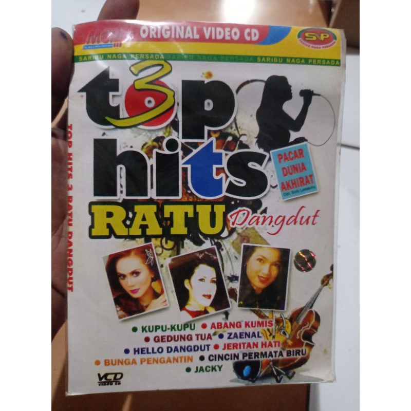 kaset VCD original Top hits ratu dangdut - terpopuler