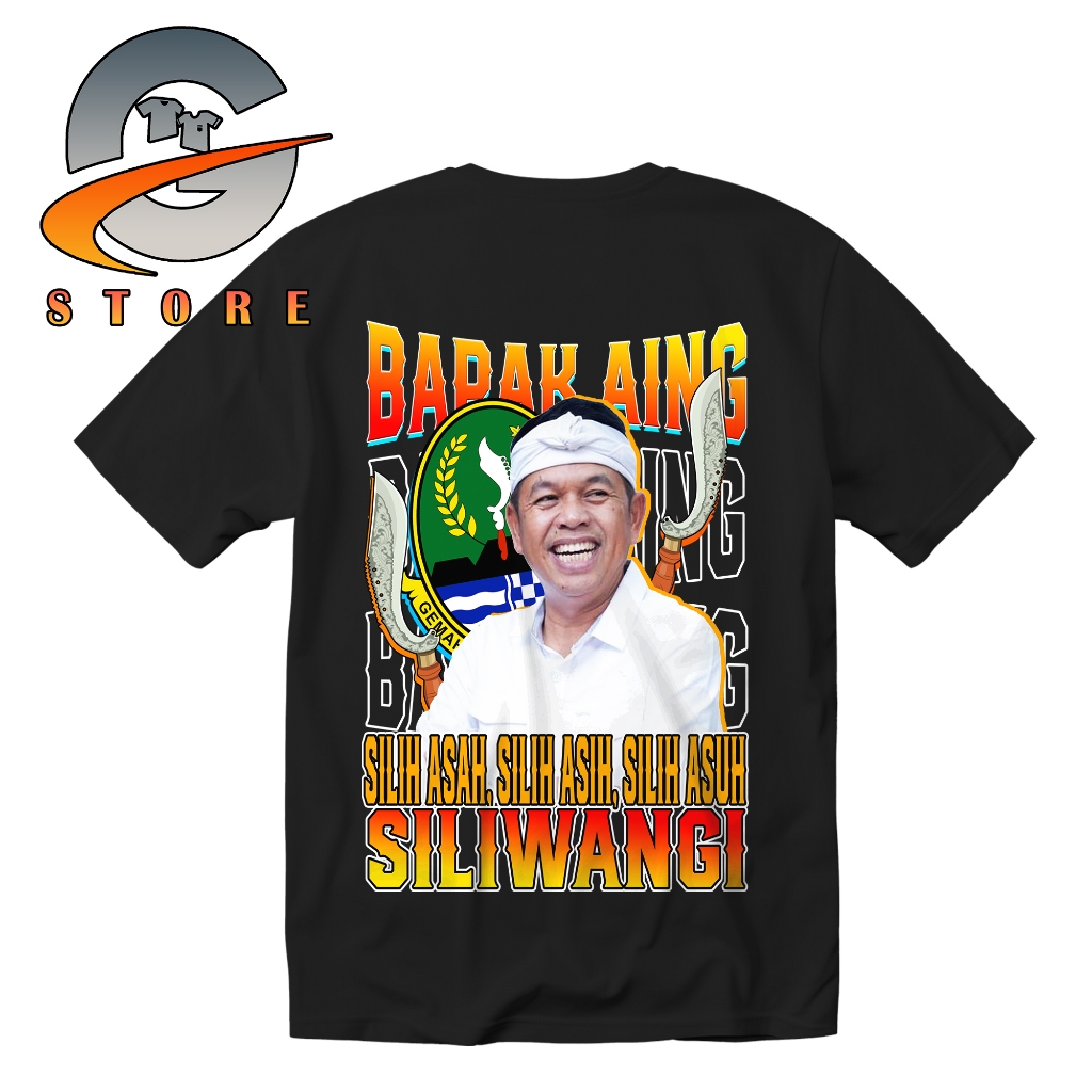 GloryStore - T-SHIRT BAPAK AING - KDM - KANG DEDI MULYADI - Kaos DTF - Kaos Satuan/Lusinan - Kaos Ka