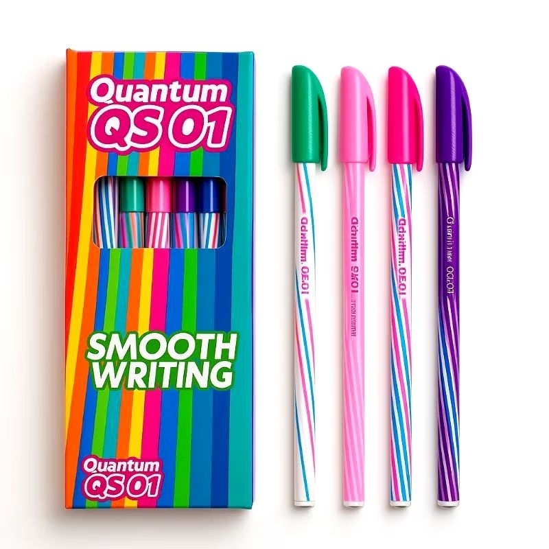 

Pulpen Quantum tipe QS-01 smooth writing, 1 pack isi 12 pcs. Termurah di shope