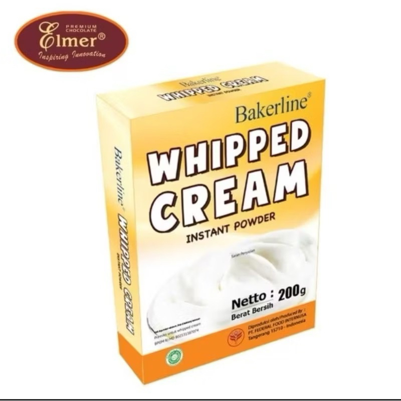 

Whipped Cream Bakerline / Whip cream / Whipped cream murah