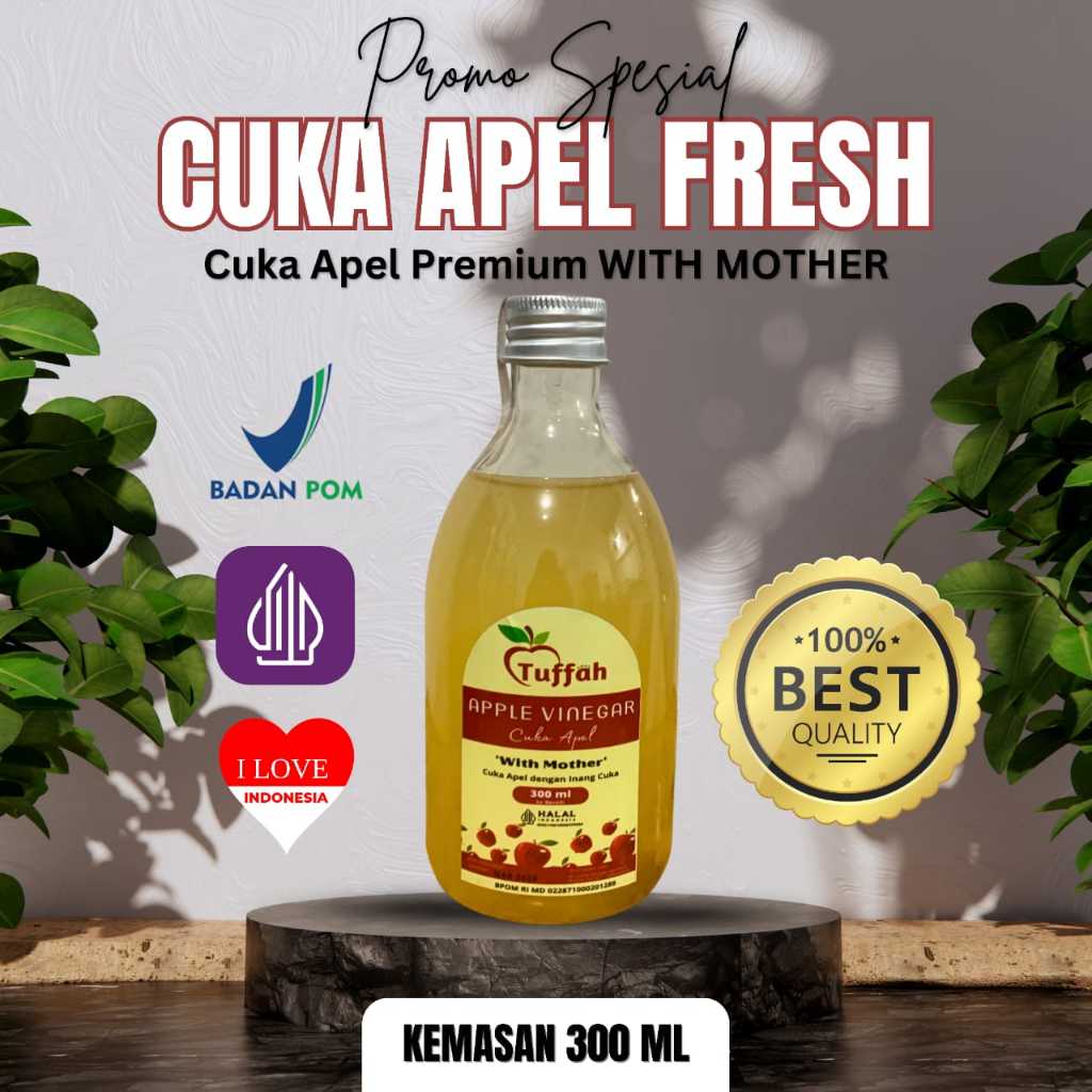 

Cuka Apel Tuffah 6 BOTOL Solusi Diabetes Atur Gula Darah Sari Cuka Apel Premium