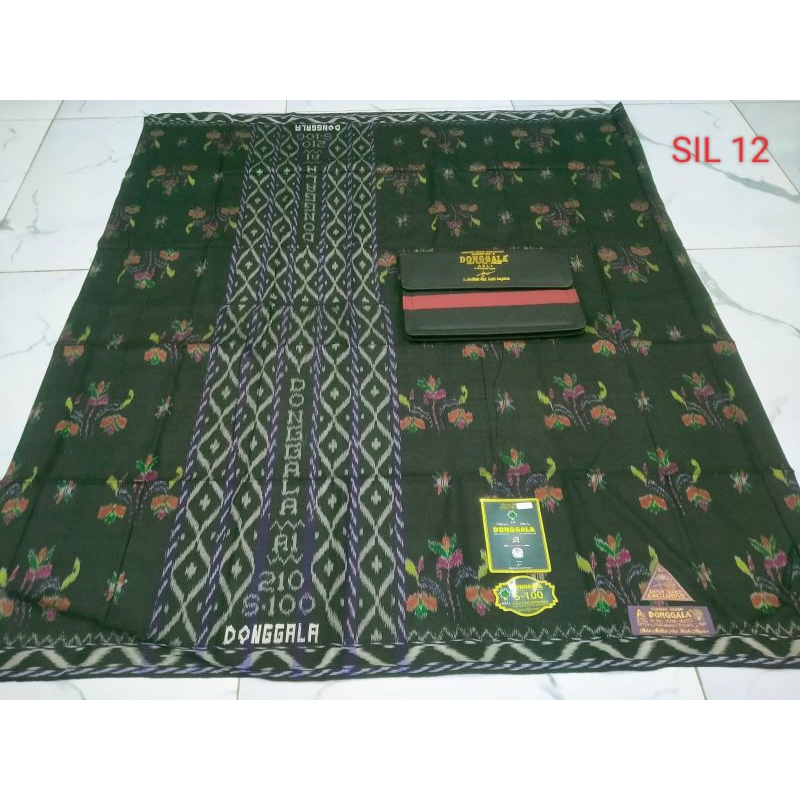 Sarung Donggala full sutra Grade MGT Silver Original
