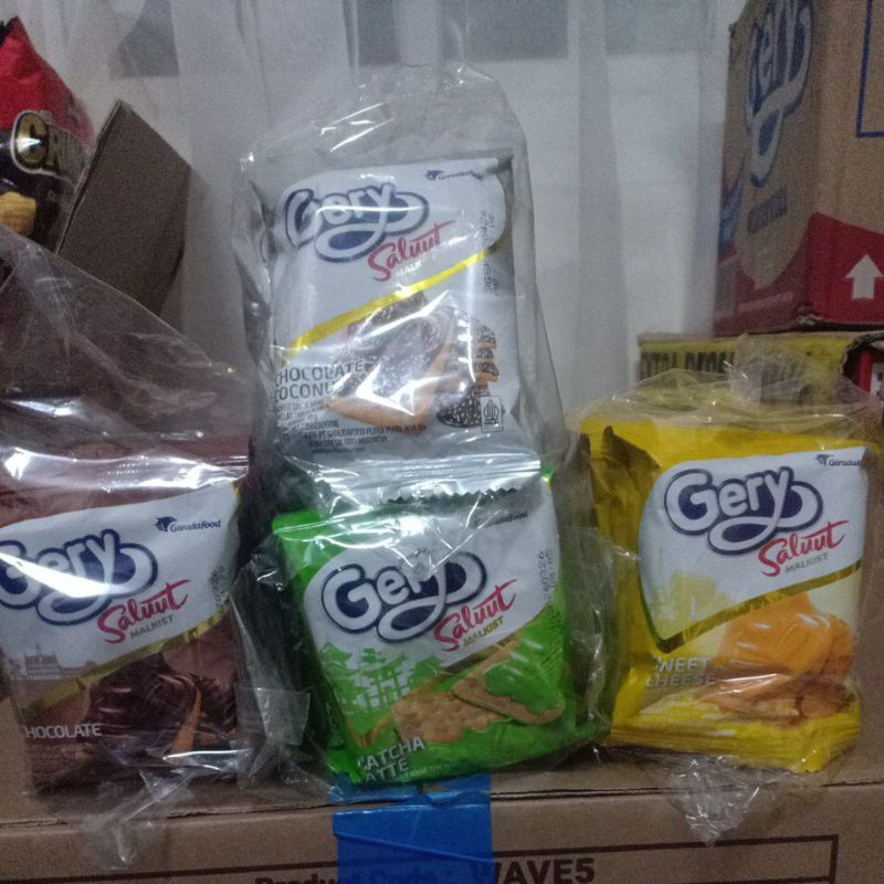 

Gery Salut Malkis | keju.coklat.maca.tabur kelapa.abon | 17gr x 10 pcs