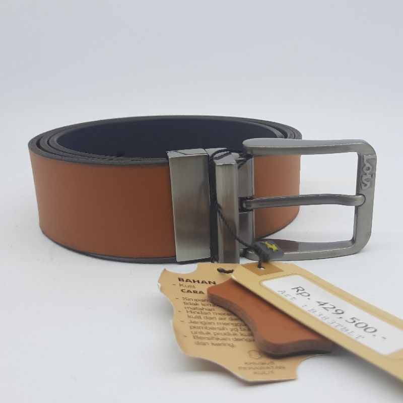 LOIS Belt Pria Belt Kulit Gesper Pria Ikat Pinggang Pria Sabuk Pria Lois Original B383TBLT