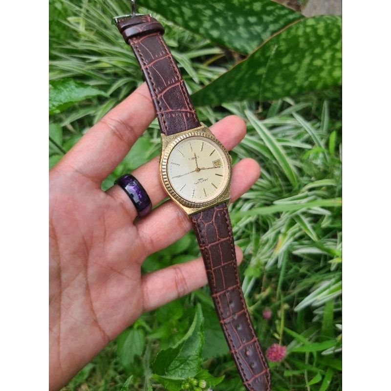 Jam tangan Timex manual autometik vintage rare item
