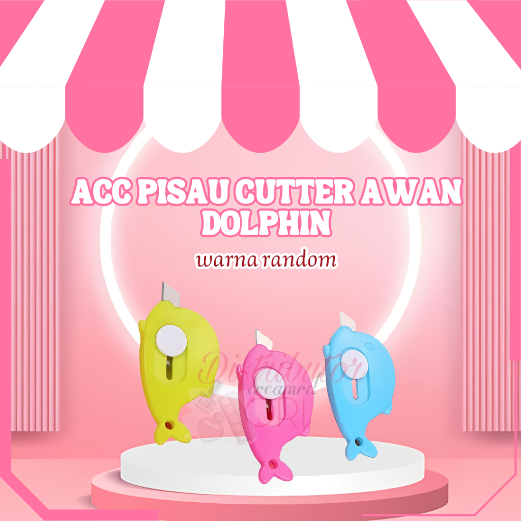 

Pisau Cutter Mini Dolphin Mini Cutter Mini Bentuk Awan Dolphin Lucu Pisau Pemotong Kertas Ukuran Mini Multifungsi | WARNA RANDOM