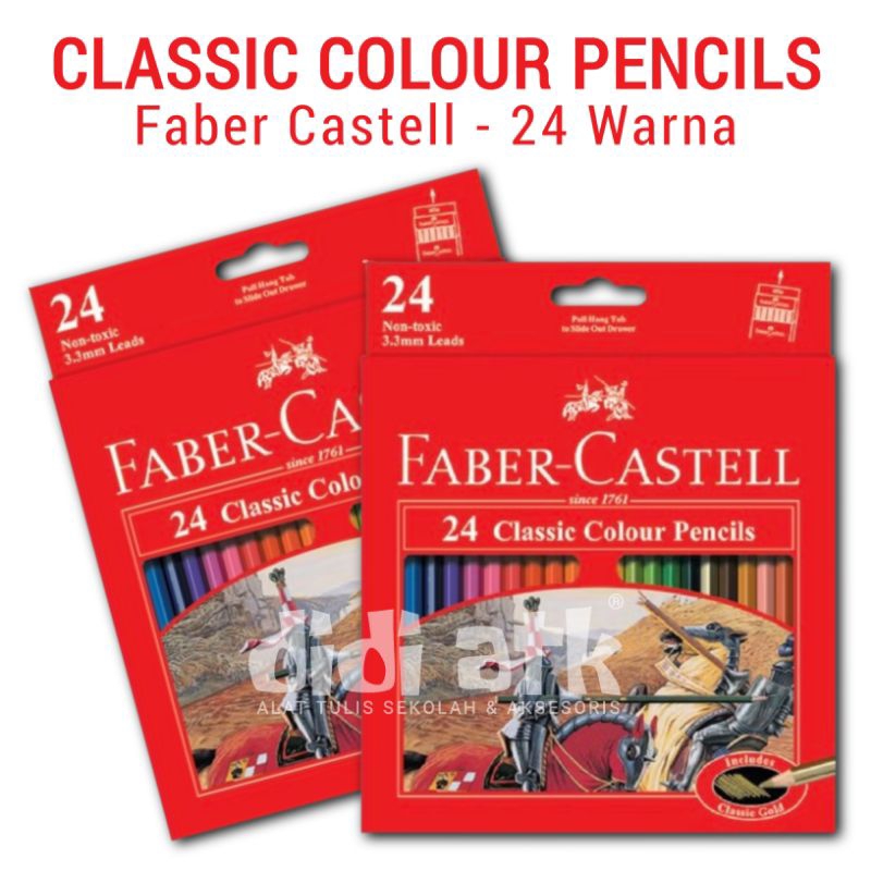 

Pensil Warna Faber Castell Classic Colour Pencils 24 Warna