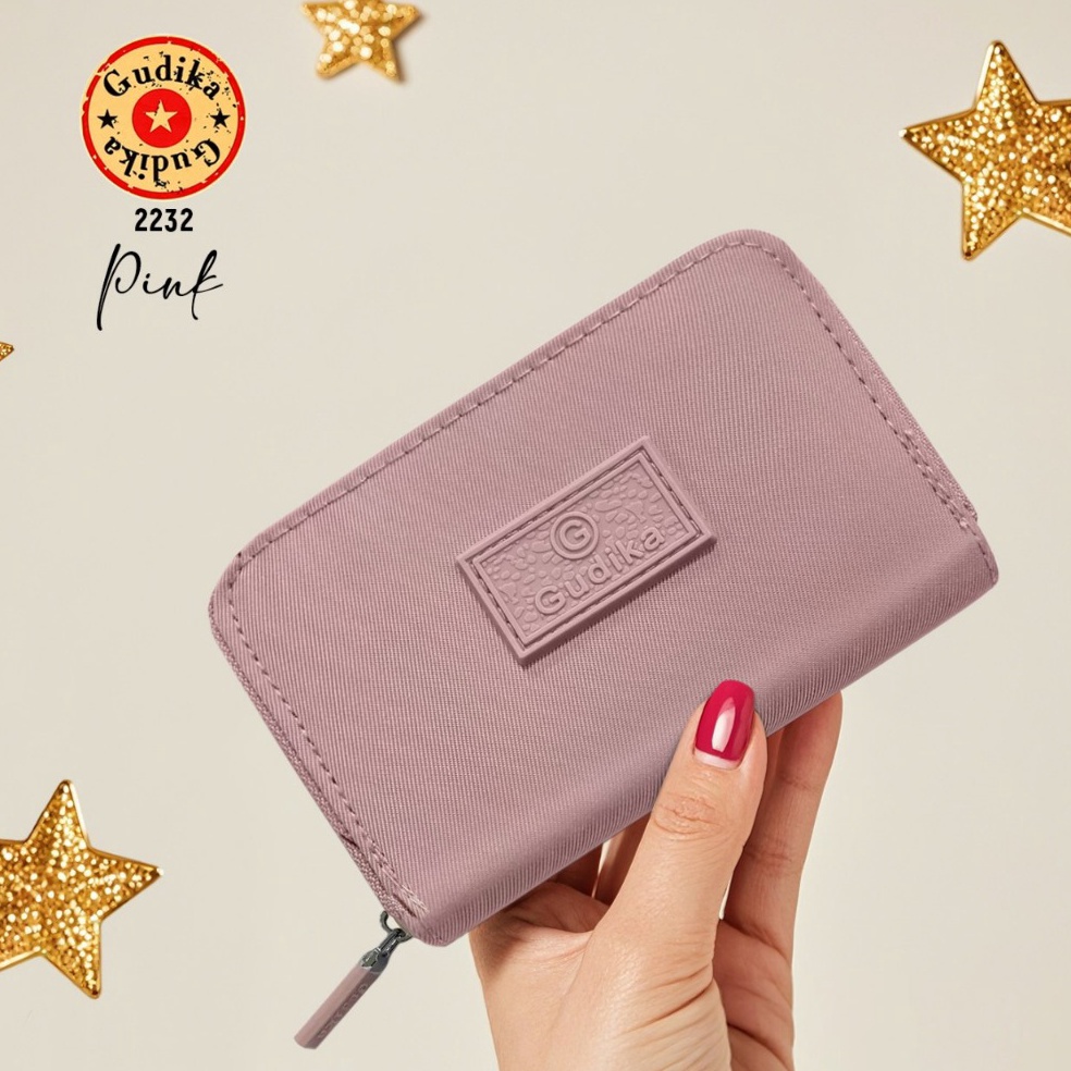 55TERLARIS GUDIKA 2232 Original  Dompet Wanita Waterproof Dompet Dompet Kartu Dompet Pendek eliting