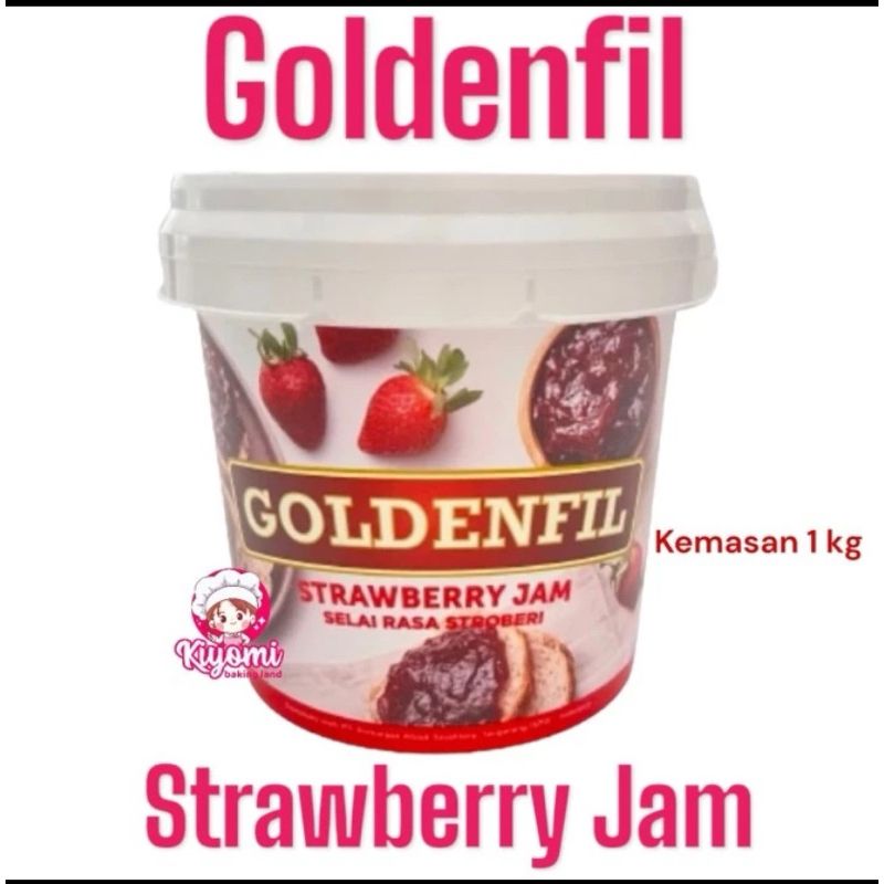 

Selai Goldenfil Pail 1 Kg Strawberry Blueberry Choco Crunchy