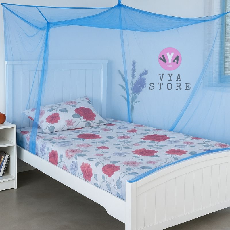 KELAMBU TIDUR ANTI NYAMUK JUMBO 200×200cm 160×200cm 120×200cm SELAMBU KOTAK GANTUNG