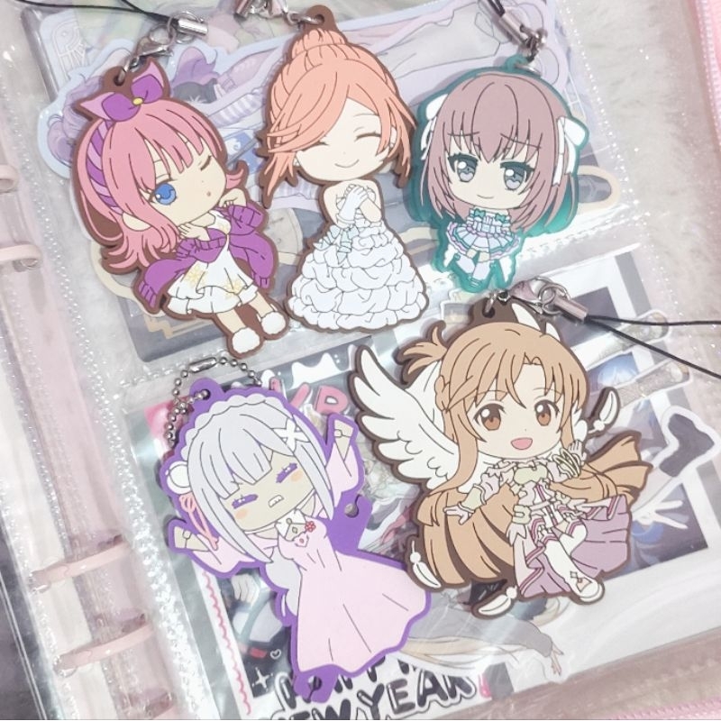 Various anime rubber strap bang dream the quintessential quintuplets sword art online re:zero
