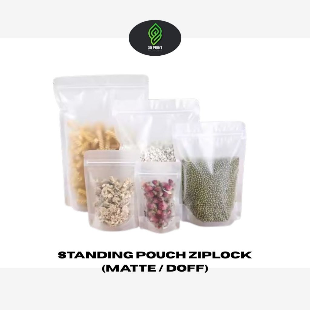 Standing Pouch Ziplock (Matte/Doff) - 90 um