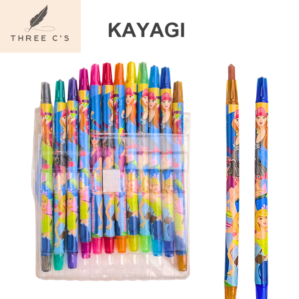 

Crayon Putar Pensil Warna Crayon Set Mewarnai anak 12pcs