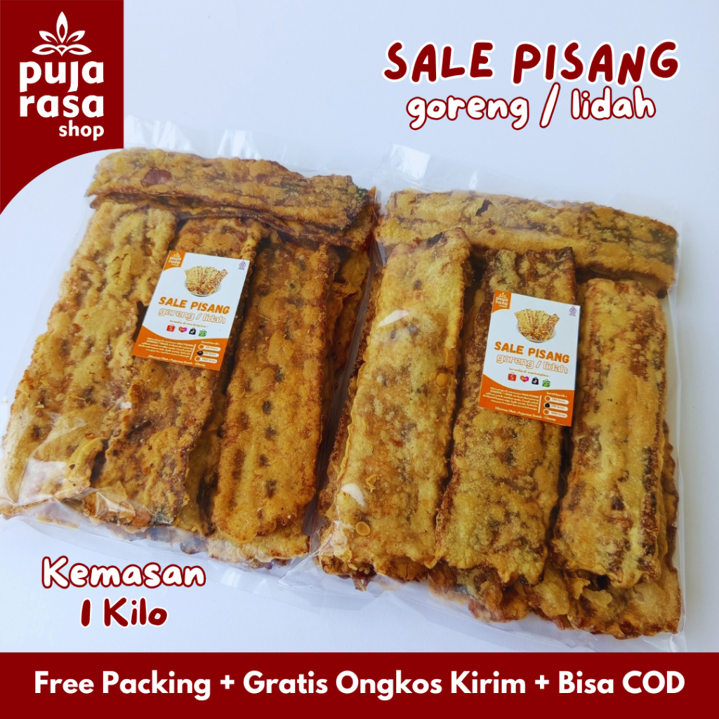 

PROMO SALE PISANG PRESS PANJANG GORENG LIDAH MANIS 1 KG