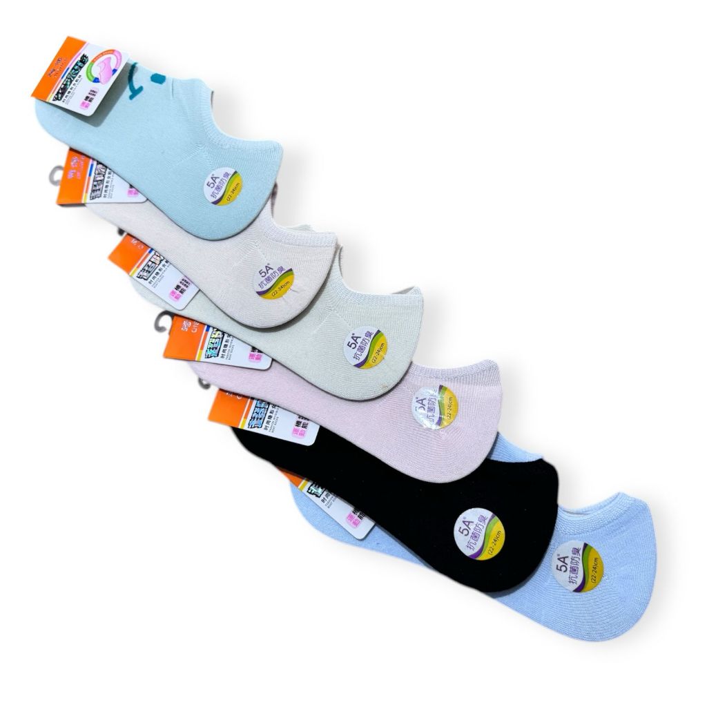 ALZURA - PAKET 3 PASANG - Kaos Kaki Pria Wanita Korean Style Mata Kaki - Kaos Kaki Catton Import - S