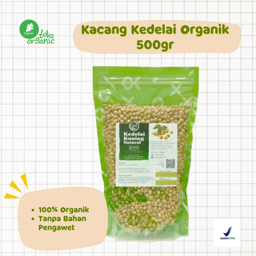 

Lingkar Organik Kedelai Kuning Organik (500gr) | Kacang Kedelai Organik Premium