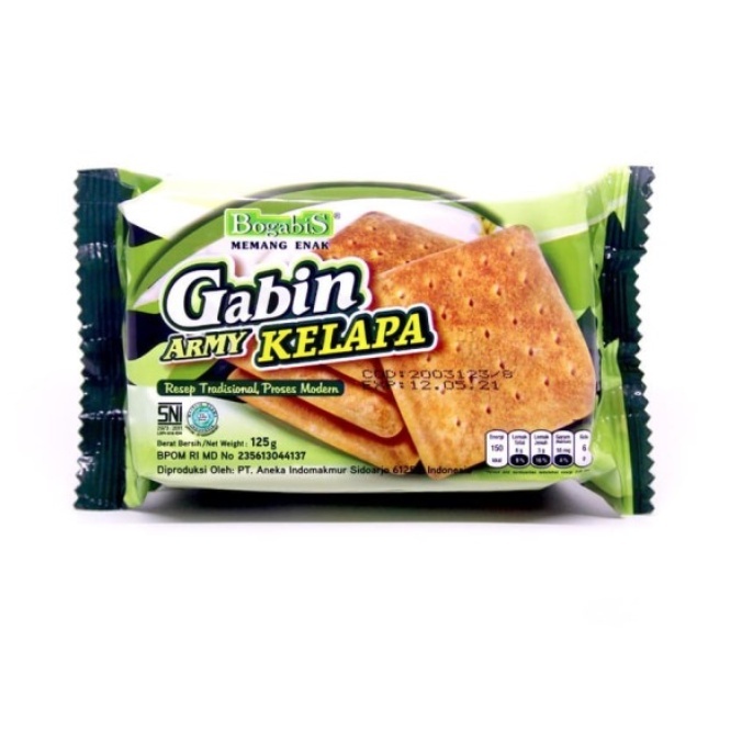 

Bogabis Gabin Army Kelapa 125 gram
