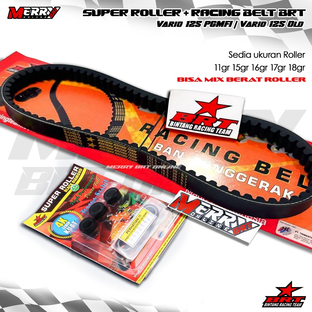 Super Roller & Vanbelt V Belt BRT Honda Vario 125 PGMFI / Vario 125 Old KZR