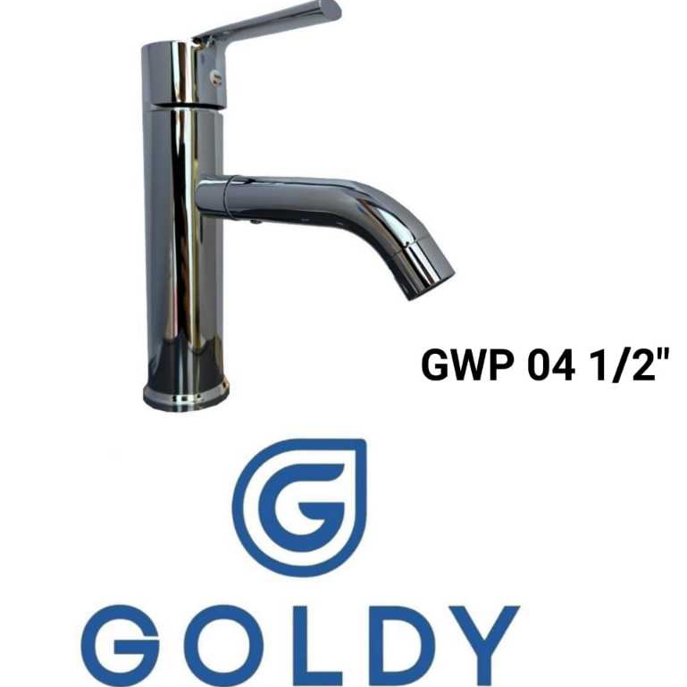[ GOLDY ] Kran Wastafel / Kran Cuci Piring Lubang Bawah GWP 04 1/2"
