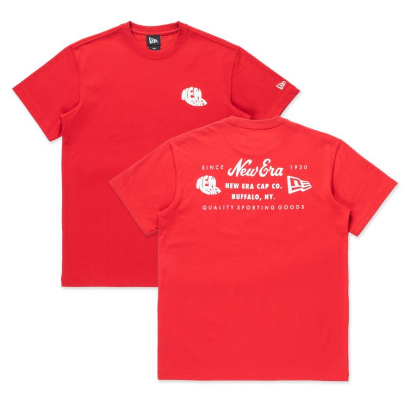 T-Shirt New Era Cap Wordmark Red Original