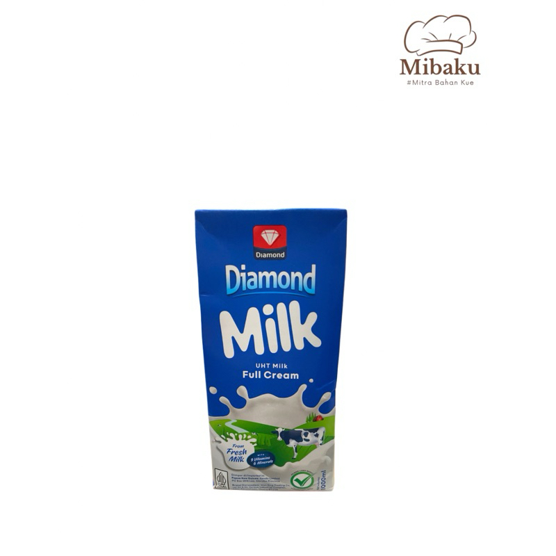 Diamond Milk UHT Full Cream 1 Liter - Susu Cair dari Fresh Milk