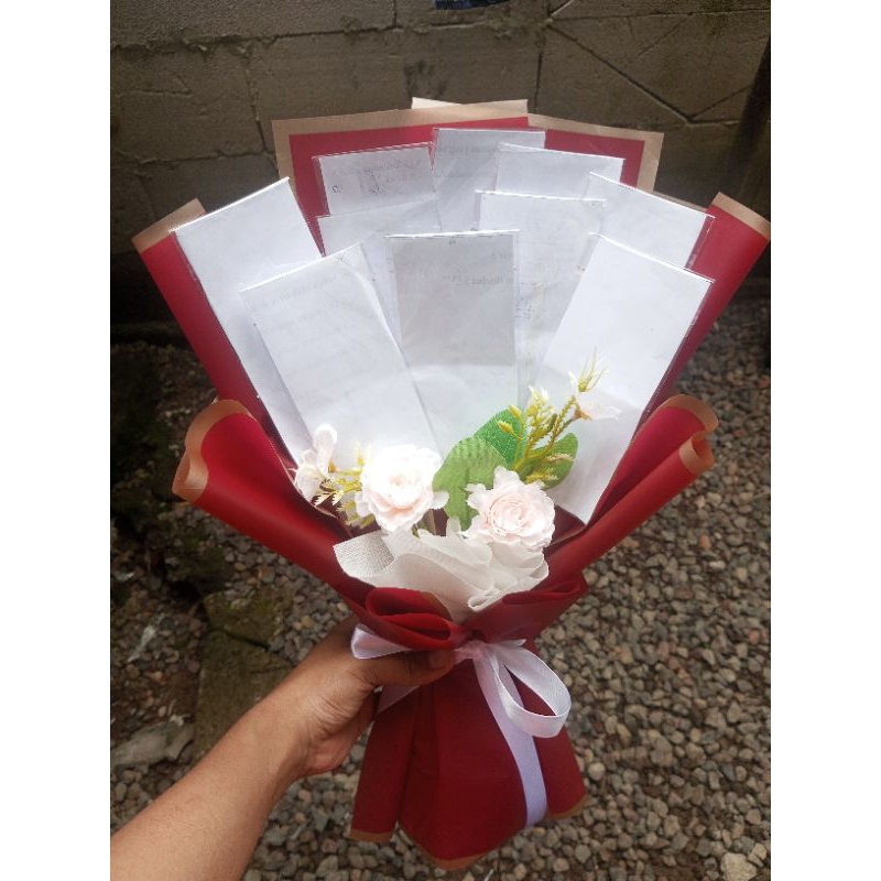 BUKET UANG KOSONGAN ISI 15 SLOT BUKET MURAH HADIAH WISUDA ULTAH WEDDING