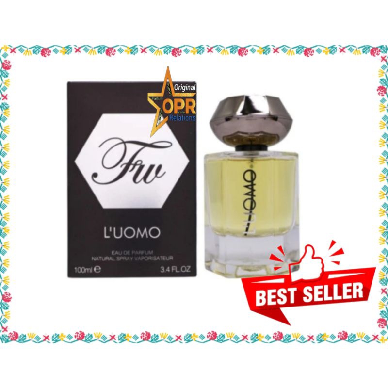 Parfum Original Import OPR Fragrance World Fw L’Uomo Man EDP 100ml
