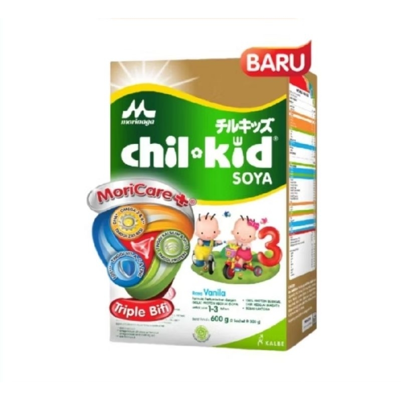 Morinaga Chil-kid Soya 1-3 tahun Rasa Vanilla 600gram (LLM)