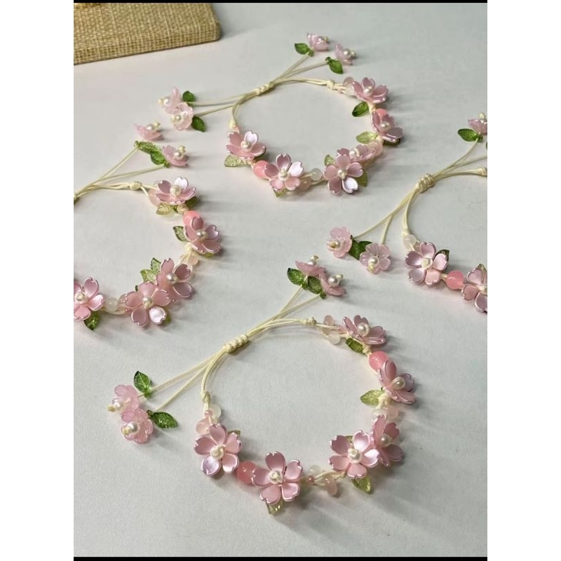 beads fairy flower /flower bracelet