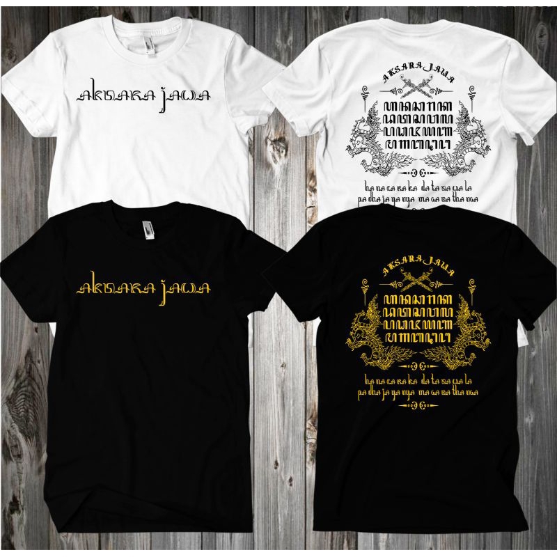 KAOS NETRAL TEMA JAWA KAOS BUDAYA HANACARAKA BAJU AKSARA JAWA TERBARU OBLONG PRIA WANITA DISTRO