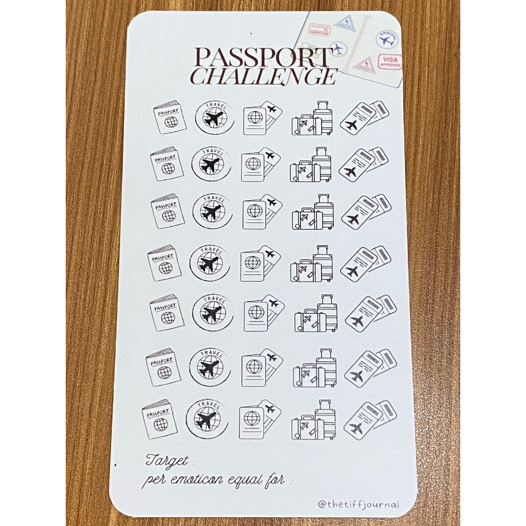 

SAVING CHALLENGE | CASH STUFFING | BUDGETING CARD - PASSPORT