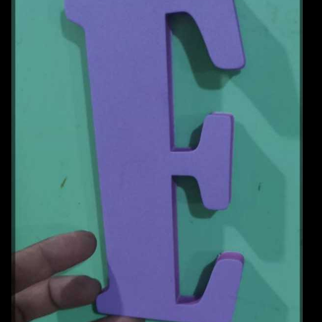 Huruf Custom  Spon Eva Tinggi 10cm Tebal Spon 1cm