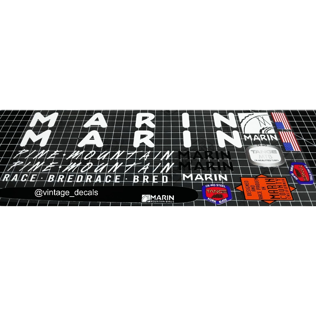 sticker decals sepeda MARIN pine mountain