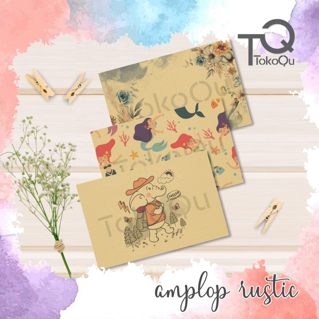 

[Isi 10]Amplop Rustic/Amplop Estetik/Amplop Hampers/Amplop Vintage/Amplop Coklat