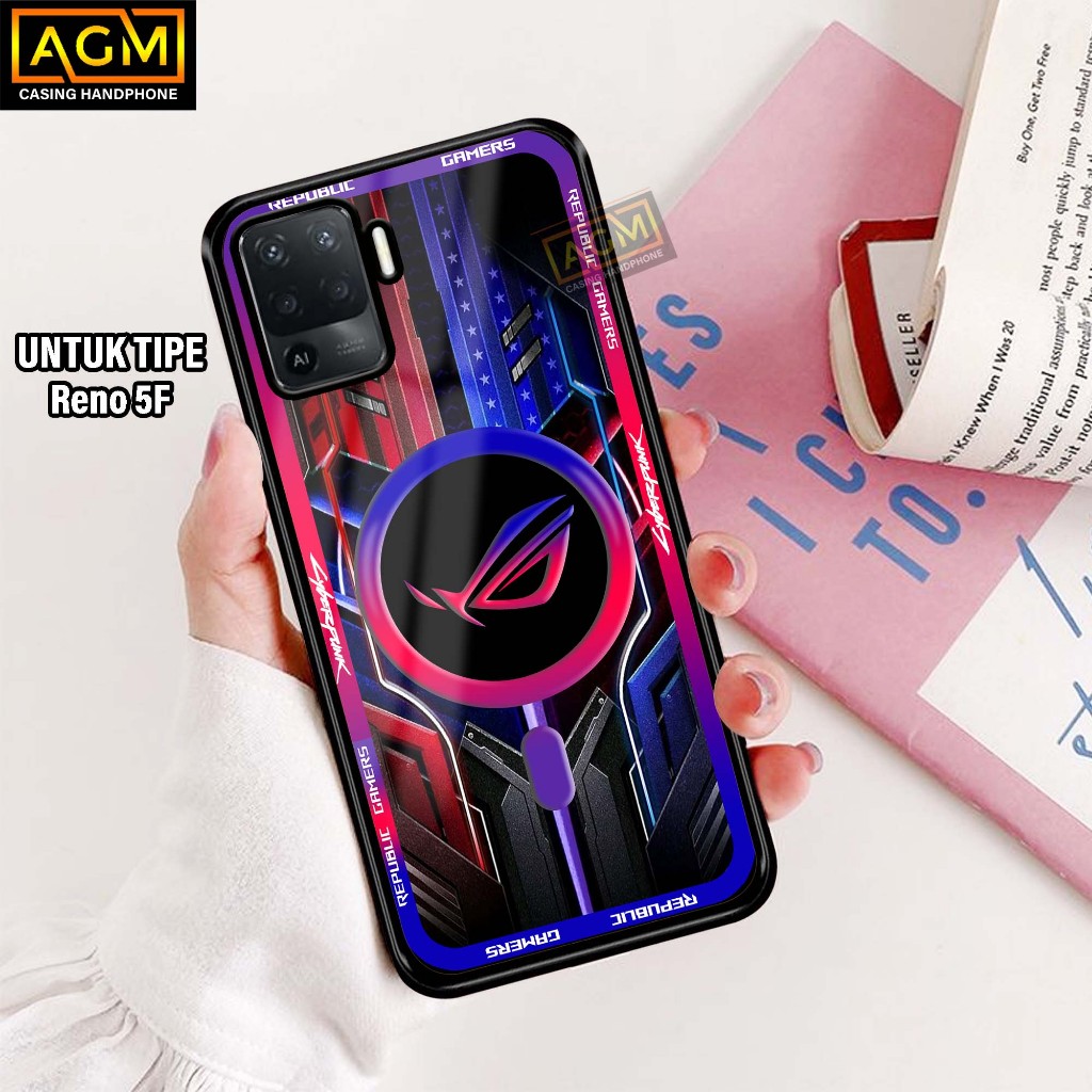 Case Oppo Reno 5F - Case Kilau Oppo - Hardcase Glossy Reno 5F [ROG] - AGM Hardcase handphone Oppo pa