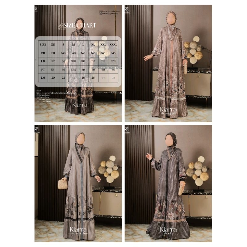 Kiara series by Azzahra (SET SCARF)