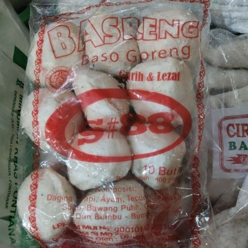 

basreng S#88 baso goreng sapi dan ayam 10 butir 400gram