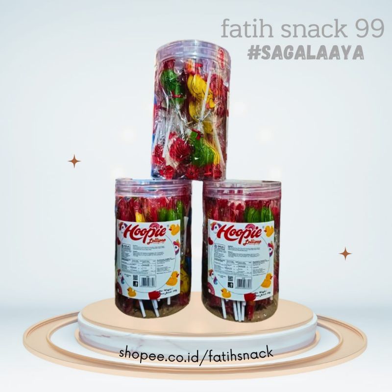 

PERMEN LOLIPOP HOOPIE 1 TOPLES 450g ISI 30 PCS KEMBANG GULA