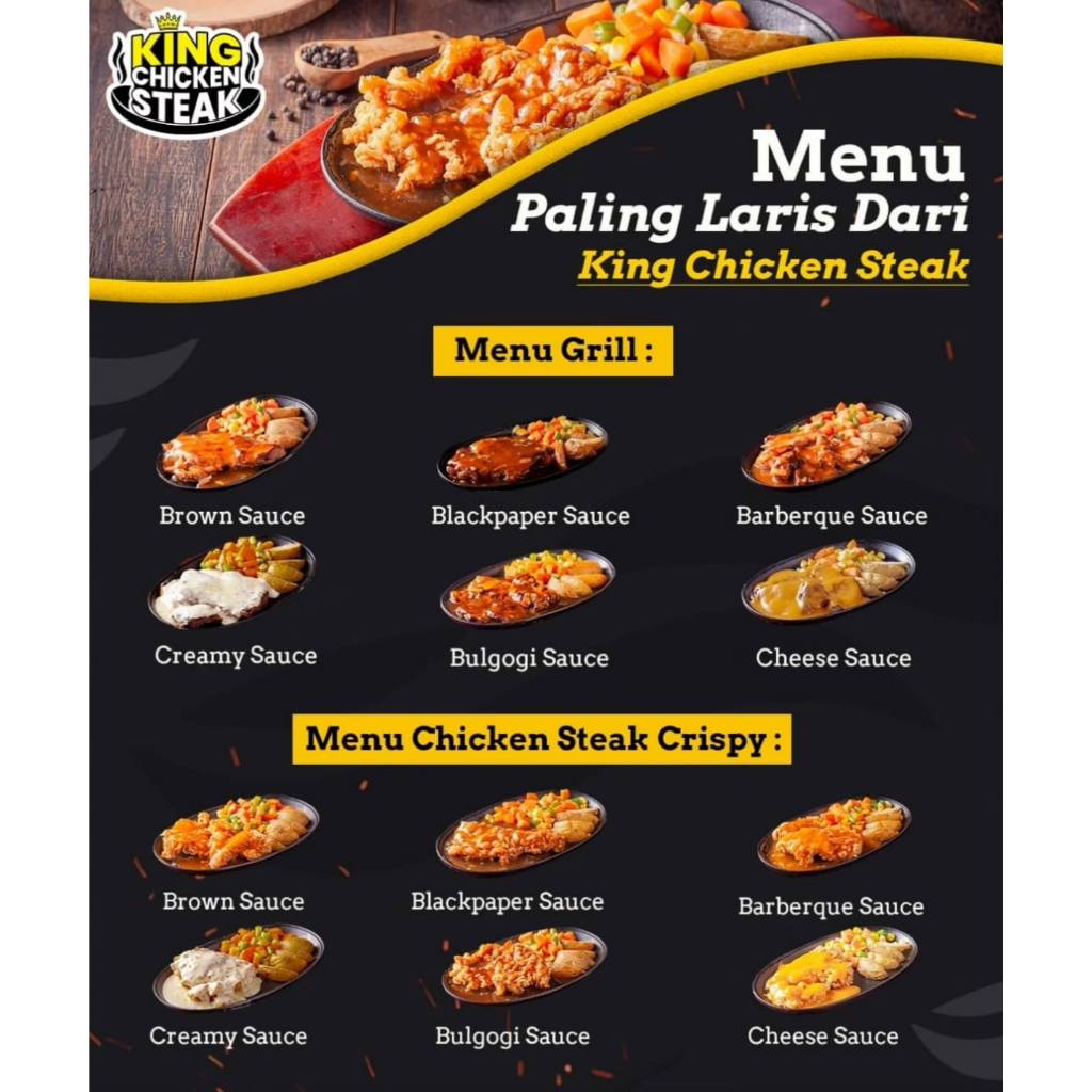 Kemitraan Franchise Chicken Steak Kekinian Terlaris dan Termurah - Paket Gold