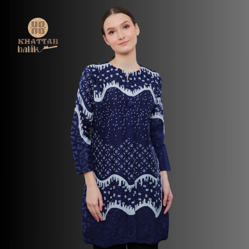 Batik Wanita Lengan Panjang Premium Mewah Batik Cewek Atasan Modern Exclusive